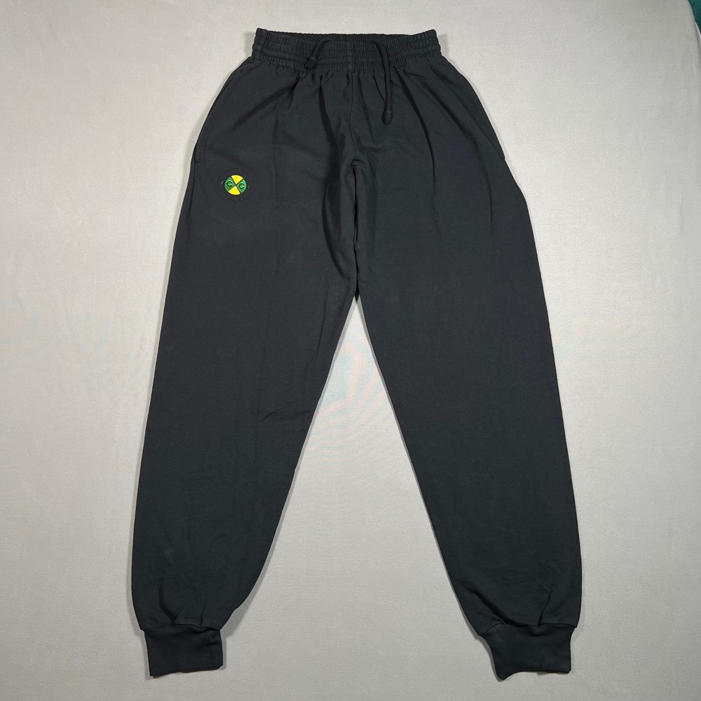 Cross Colours Mens Black Streetwear Jogger Sweatpants Size S Made in USA Logo